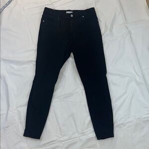 Good American High-rise skinny black jeans